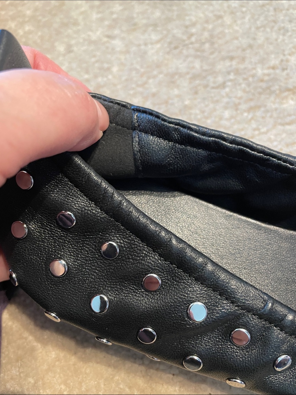 Michael Kors Amy Ballet Flats with Studs - Picture 10 of 11